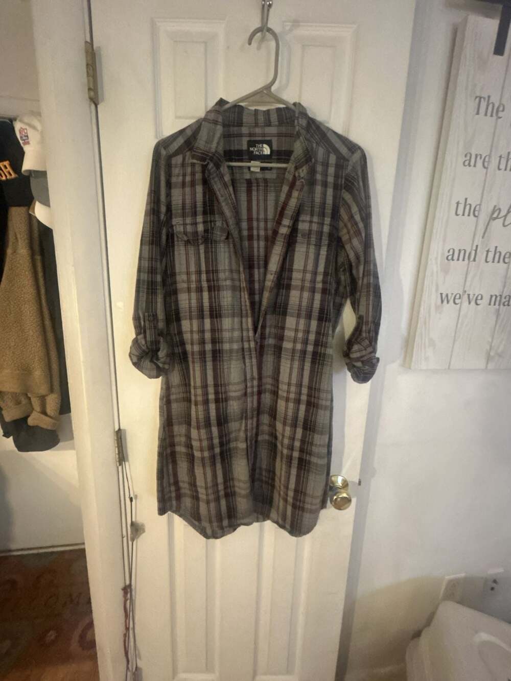 The North Face Campridge Plaid Button-Front Shirt Dress